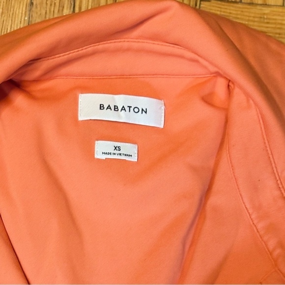 Babaton Orange Button Up Collared Bodycon Ruched Dress - Picture 11 of 15